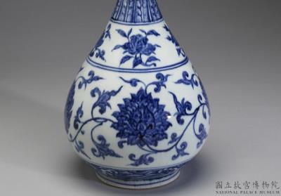 图片[2]-Yuhuchun vase with flowers of the four seasons in underglaze blue, Ming dynasty (1368-1644)-China Archive